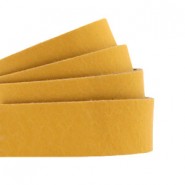 DQ Lederband flach 20mm Ochre yellow